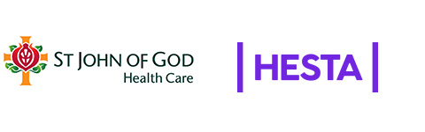 St John of God Health Care and HESTA logos